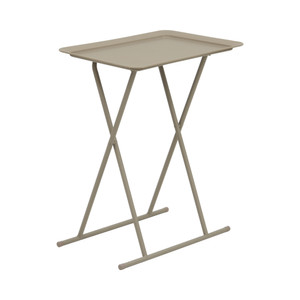 [EZO.0802973] AZKO Soleil Thea Meja Sisi Tray End Table Meja Kecil Aesthetic Meja Samping Serbaguna Small Table - Cokelat
