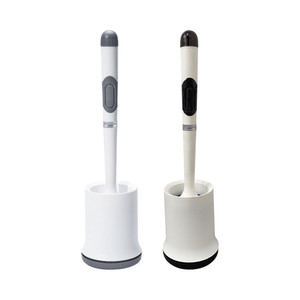 [EZO.0802975] AZKO Proclean Sikat Toilet Dengan Dispenser Sabun PP/TPR Bathroom Brush With Dispenser Sikat Wc Serbaguna Alat Kebersihan Pembersih Kamar Mandi - Sikat TPR