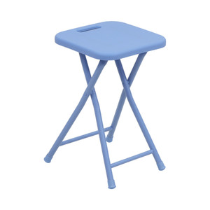 [EZO.0802993] AZKO Soleil Plays Bangku Lipat Metal Pp Multipurpose Stool Bangku Makan Cafe Restoran Tempat Duduk Serbaguna Furniture Interior Rumah - Biru