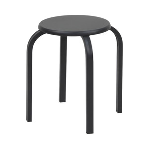 [EZO.0802996] AZKO Soleil Astro Bangku Metal Multipurpose Stool Bangku Makan Cafe Restoran Tempat Duduk Serbaguna Furinture Interior Rumah - Hitam
