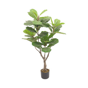 [EZO.0802999] AZKO Arthome Tanaman Artifisial Fiddle Fig Tumbuhan Tanaman Buatan Dekorasi Plant Sintetis Pajangan Rumah Serbaguna Hiasan Properti Foto - 115cm