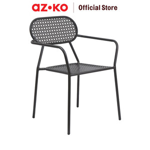 [EZO.0803001] AZKO Soleil Hiroshi Kursi Teras - Sandy Coffee Balcony Chair Kursi Outdoor Serbaguna Furniture Rumah Tempat Duduk Kursi Halaman Balkon