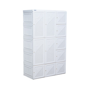 [EZO.0803004] AZKO Stora Lemari Pakaian Lipat - Putih Wardrobe Storage Collapsible Tempat Simpan Baju Lemari Baju - 11 Pintu