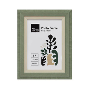 [EZO.0803006] AZKO Arthome Bingkai Foto Meja Pf3315 Pigura Aesthetic Frame Tempat Foto Pajangan Dekorasi Rumah Figura - Hijau, 4R