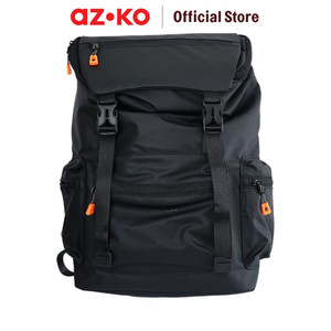 [EZO.0803019] AZKO Passport Warren Tas Ransel - Hitam Adult Backpack Tas Punggung Dewasa Ransel Gendong Serbaguna