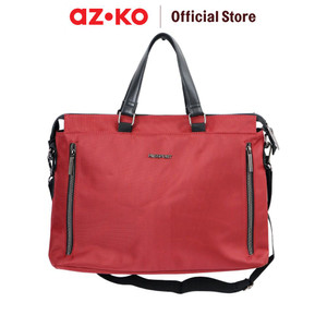 [EZO.0803020] AZKO Passport Louis Tas Laptop - Merah Tas Jinjing Selempang Laptop Laptop Bag Tempat Penyimpanan Notebook