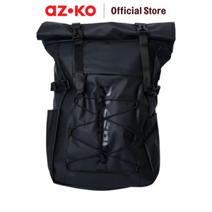 [EZO.0803023] AZKO Passport Jasper Tas Ransel - Hitam Adult Backpack Tas Punggung Dewasa Ransel Gendong Serbaguna