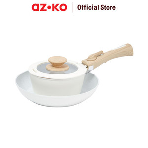 [EZO.0803025] AZKO Kris Valerie Set Wajan Penggorengan & Panci Saucepan Detachable Cookware Set Wajan Saucepan Peralatan Masak Kitchen Tools