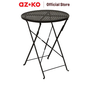 [EZO.0803050] AZKO Soleil 60 cm Hiro Meja Taman Lipat - Coffee