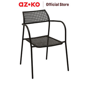 [EZO.0803051] AZKO Soleil Hiro Kursi Teras Berlengan - Cokelat Sandy Coffee