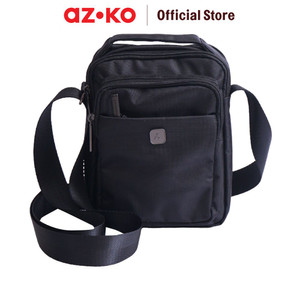 [EZO.0803070] AZKO Passport Dexter Tas Selempang - Hitam Sling Bag Stylish Tas Crossbody Cowo Men Mini Bag Fashion Pria