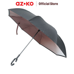 [EZO.0803072] AZKO Passport Payung Reversible Gradient Umbrella Stick Payung Otomatis Terbuka Perlindungan Hujan Dan Matahari