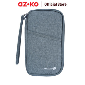 [EZO.0803075] AZKO Passport Dompet Kartu Travelling - Abu-Abu Card Holder Dompet Slot Kartu Tempat Kartu Atm Id Card Slim Wallet