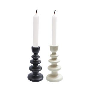 [EZO.0803114] AZKO Arthome 10X10X20.5 cm Tempat Lilin Dekorasi - Hitam - Hitam