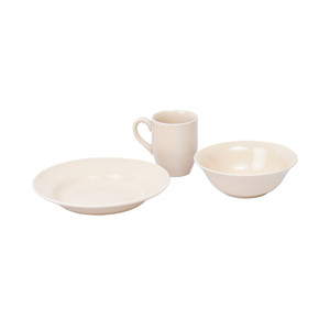 [EZO.0803121] AZKO Delicia Set Farbe Perlengkapan Makan - Beige