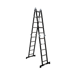 [EZO.0803132] AZKO Krisbow Tangga Aluminium Multifungsi - Hitam - 4x5 Steps