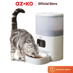 [EZO.0803168] AZKO Krisbow Sync 4 ltr Smart Tempat Makan Hewan - Putih Pet Smart Feeder Wadah Makanan Anabul Pintar Perlengkapan Makan Hewan Peliharaan Dispenser Feeder Wifi