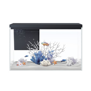 [EZO.0803179] AZKO Krisbow Sync Smart Aquarium Nano - Abu-Abu Tank Aquarium Pintar Aquascape Tempat Tinggal Hewan Laut Wadah Tempat Ikan Dekorasi Rumah