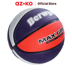 [EZO.0803224] AZKO Berwyn Ukuran 7 Bola Basket Sponge Rubber - Merah/Biru Navy