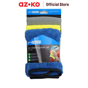 [EZO.0803231] AZKO Proclean Set 3 Pcs Kain Lap Mobil