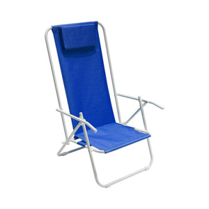 [EZO.0803251] AZKO Soleil Brazilian Kursi Pantai Lipat Balcony Chair Kursi Outdoor Serbaguna Furniture Rumah Tempat Duduk Kursi Halaman Balkon - Biru