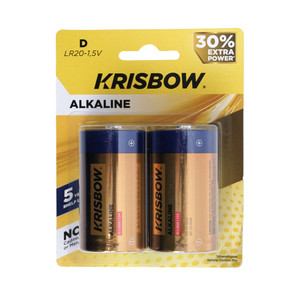 [EZO.0803289] AZKO Krisbow Set 2 Pcs Baterai Alkaline C Lr14-1.5V