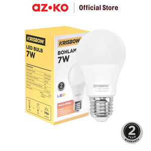 [EZO.0803295] AZKO Krisbow Lumi Bohlam Led 7 watt 700Lm Warm White - Kuning