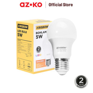 [EZO.0803296] AZKO Krisbow Lumi Bohlam Led 5 watt Warm White - Kuning