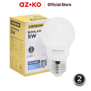 [EZO.0803297] AZKO Krisbow Lumi Bohlam Led 5 watt Cool Daylight - Putih