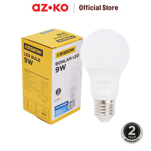 [EZO.0803300] AZKO Krisbow Lumi Bohlam Led 9 watt Cool Daylight 900 Lumens - Putih