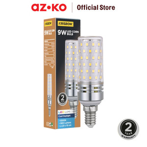 [EZO.0803308] AZKO Krisbow Bohlam Led 9 watt Cool Daylight E14 - Putih