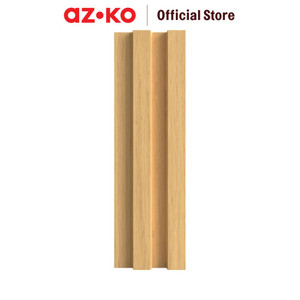 [EZO.0803316] AZKO Maxbuilt 290X12X1.2 cm Panel Dinding Ps Motif Kayu - Cokelat Maple