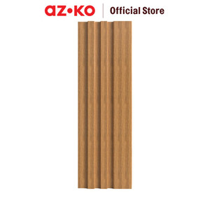 [EZO.0803318] AZKO Maxbuilt 290X13X1.2 cm Panel Dinding Ps Motif Kayu - Cokelat Teak