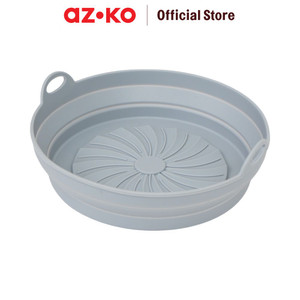 [EZO.0803326] AZKO Kris 22 cm Silicon Air Fryer - Abu-Abu Muda