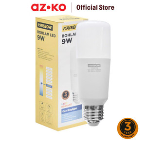 [EZO.0803360] AZKO Krisbow Radiant Bohlam Led Tubular 9 watt - Cool Daylight