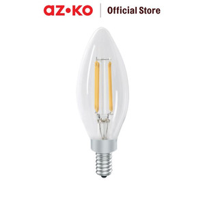 [EZO.0803364] AZKO Eglare Bohlam Led Filamen Candle 4 watt E14 - Warm White