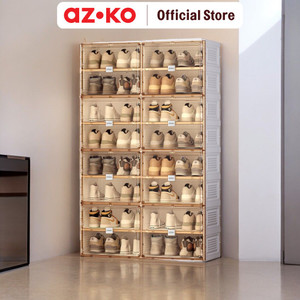 [EZO.0803367] AZKO Stora Lemari Sepatu Lipat 16 Tingkat - Putih
