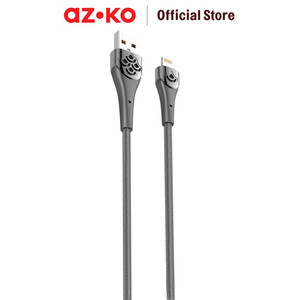 [EZO.0803383] AZKO Memoo 1.2mtr Kabel Charger Usb Type A To Lightning 30 watt Braided