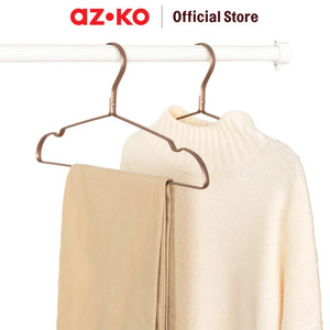 [EZO.0803393] AZKO Stora 41X1X20.5 cm Set 2 Pcs Hanger Aluminium - Gold