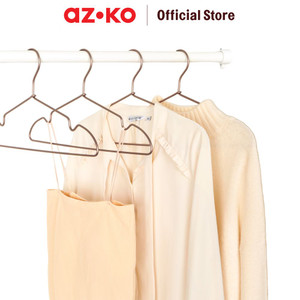 [EZO.0803395] AZKO Stora 41X0.4X21 cm Set 6 Pcs Hanger Aluminium - Gold
