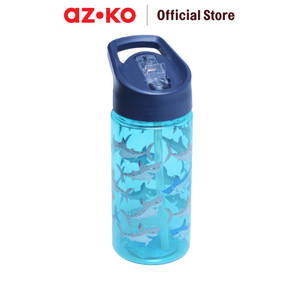 [EZO.0803398] AZKO Smash 450 ml Botol Minum Shark Sipper - Biru