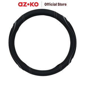 [EZO.0803402] AZKO Otto Klasse Sarung Stir Mobil Heavyduty - Hitam/Abu-Abu