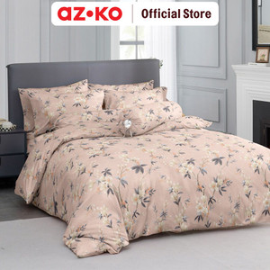 [EZO.0803420] AZKO Sleeplite 160X200cm Set 5 Pcs Seprai Queen Polyester Flower Azalea