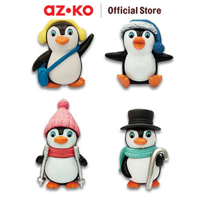 [EZO.0803421] AZKO Otto Klasse Set 4 Pcs Ornamen Dashboard Mobil Penguin