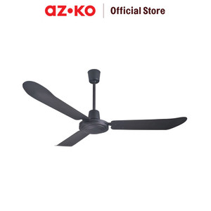[EZO.0803438] AZKO Krisbow 56 inci Kipas Angin Plafon Orb - Hitam