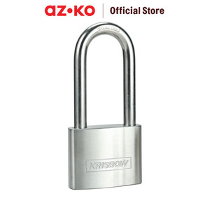 [EZO.0803462] AZKO Krisbow 6.3 cm Gembok Stainless Steel Brass Cylinder Long Shackle