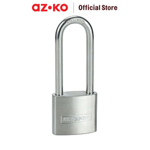 [EZO.0803463] AZKO Krisbow 3.8 cm Gembok Stainless Steel Brass Cylinder Long Shackle