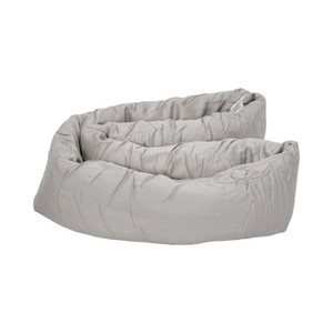 [EZO.0803466] AZKO Passport Bantal Leher Travel Infinity Style Cushion Travel Bantal Mobil Car Pillow Sandaran Kepala - Abu-abu