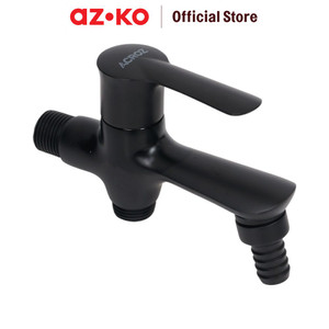 [EZO.0803484] AZKO Acroz 13X5.2X8.5 cm Veneto Keran Kamar Mandi - Hitam