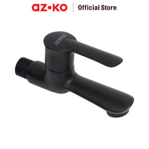 [EZO.0803486] AZKO Acroz 12X5.2X7.9 cm Veneto Keran Kamar Mandi - Hitam